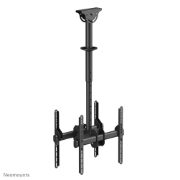 Picture of Neomounts NM-C440DBLACK Dual monitor/TV mount ceiling 32-60" - h 56-91 cm
