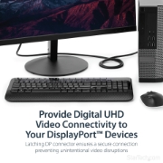 Picture of StarTech.com 6ft (2m) DisplayPort 1.2 Cable - 4K x 2K Ultra HD VESA Certified DisplayPort Cable - DP to DP Cable for Monitor - DP Video/Display Cord - Latching DP Connectors