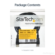 Picture of StarTech.com 6ft (2m) DisplayPort 1.2 Cable - 4K x 2K Ultra HD VESA Certified DisplayPort Cable - DP to DP Cable for Monitor - DP Video/Display Cord - Latching DP Connectors