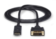 Picture of StarTech.com 6ft (1.8m) DisplayPort to DVI Cable, DisplayPort to DVI Adapter Cable, Passive DP to DVI-D Video Converter, 1080p - Replacement for DP2DVIMM6