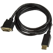 Picture of StarTech.com 6ft (1.8m) DisplayPort to DVI Cable, DisplayPort to DVI Adapter Cable, Passive DP to DVI-D Video Converter, 1080p - Replacement for DP2DVIMM6