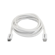 Picture of StarTech.com Thunderbolt 3 Cable - 20Gbps - 2m - White - Thunderbolt, USB, and DisplayPort Compatible