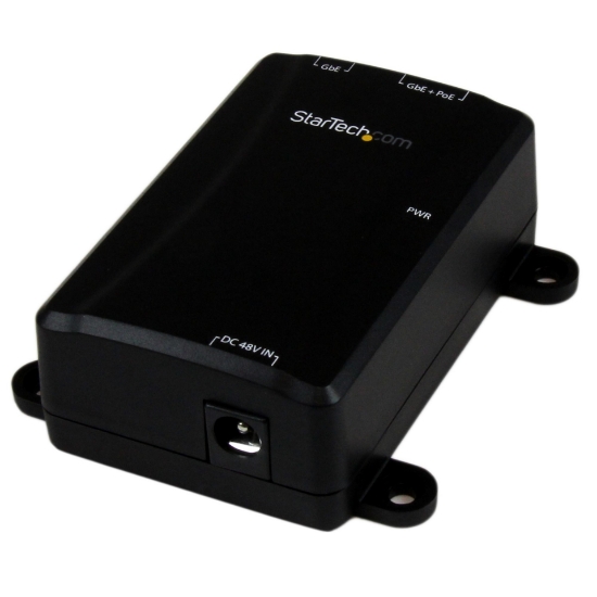 Picture of StarTech.com 1-Port Gigabit Midspan - PoE+ Injector - 802.3at and 802.3af
