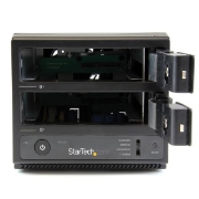 Picture of StarTech.com USB 3.0 / eSATA Dual-Bay Trayless 3.5” SATA III Hard Drive Enclosure with UASP - 2-Bay SATA 6 Gbps Hot-Swap HDD Enclosure