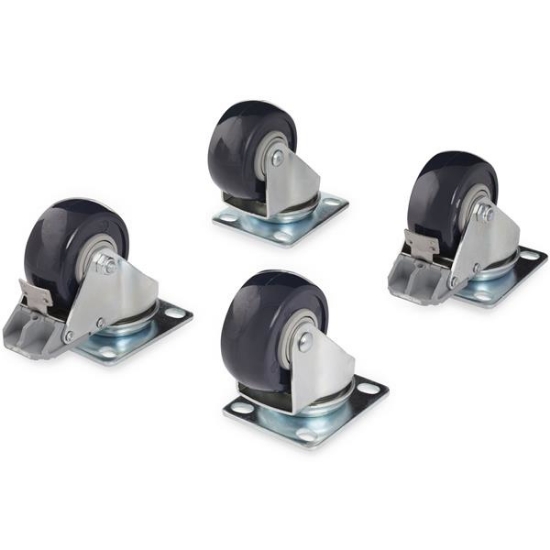 Picture of StarTech.com Caster Kit for Open Frame Rack - 4POSTRACK