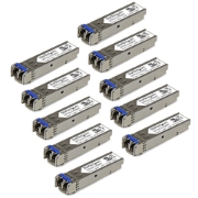 Picture of StarTech.com Cisco GLC-LH-SM Compatible SFP Transceiver Module - 1000BASE-LX/LH - 10 PACK~10 Pack Cisco GLC-LH-SM Compatible SFP Module (10 Pack) - 1000BASE-LX/LH - 1GbE Single Mode Fiber SMF Optic Transceiver - 1GE Gigabit Ethernet SFP - LC 10km - 1310nm - DDM Cisco Firepower, ASR920, IE2000