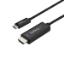 Picture of StarTech.com 6ft (2m) USB C to HDMI Cable - 4K 60Hz USB Type C to HDMI 2.0 Video Adapter Cable - Thunderbolt 3 Compatible - Laptop to HDMI Monitor/Display - DP 1.2 Alt Mode HBR2 - Black