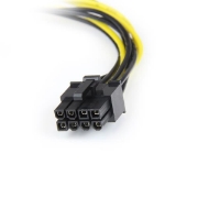 Picture of StarTech.com 6in LP4 to 8 Pin PCI Express Video Card Power Cable Adapter