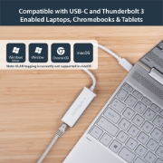 Picture of StarTech.com USB-C to Gigabit Network Adapter - Silver