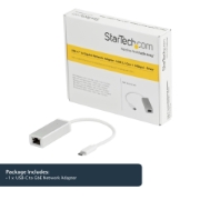 Picture of StarTech.com USB-C to Gigabit Network Adapter - Silver