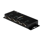 Picture of StarTech.com 4 Port USB to DB9 RS232 Serial Adapter Hub – Industrial DIN Rail and Wall Mountable