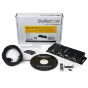 Picture of StarTech.com 4 Port USB to DB9 RS232 Serial Adapter Hub – Industrial DIN Rail and Wall Mountable
