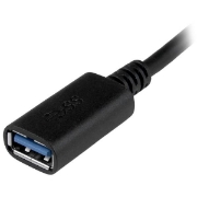 Picture of StarTech.com USB-C to USB-A Adapter Cable - M/F - 6in - USB 3.0 (5Gbps) - USB-IF Certified