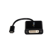 Picture of StarTech.com USB C to DVI Adapter - Black - 1920x1200 - USB Type C Video Converter for Your DVI D Display/Monitor/Projector - Upgraded Version is CDP2DVIEC
