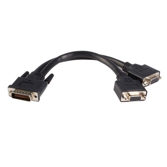 Picture of StarTech.com 8in LFH 59 Male to Dual Female VGA DMS 59 Cable