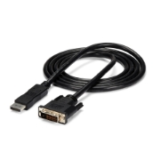 Picture of StarTech.com 6ft (1.8m) DisplayPort to DVI Cable, DisplayPort to DVI Adapter Cable, Passive DP to DVI-D Video Converter, 1080p - Replaced by DP2DVI2MM6