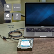 Picture of StarTech.com USB 3.1 (10Gbps) Adapter Cable for 2.5”/3.5” SATA Drives - USB-C