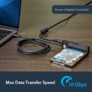 Picture of StarTech.com USB 3.1 (10Gbps) Adapter Cable for 2.5”/3.5” SATA Drives - USB-C