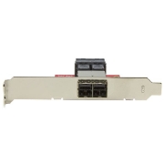 Picture of StarTech.com Mini-SAS Adapter - Dual SFF-8643 to SFF-8644 - with Full and Low-Profile Brackets - 12Gbps