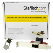 Picture of StarTech.com Mini-SAS Adapter - Dual SFF-8643 to SFF-8644 - with Full and Low-Profile Brackets - 12Gbps