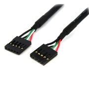 Picture of StarTech.com 24in Internal 5 pin USB IDC Motherboard Header Cable F/F