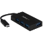 Picture of StarTech.com 4 Port USB C Hub - USB Type-C Hub w/ 4x USB-A Ports (USB 3.0/3.1 Gen 1 SuperSpeed 5Gbps) - USB Bus or Self Power - Portable USB-C to USB-A BC 1.2 Charging Hub w/ Power Adapter~4 Port USB C Hub - USB Type-C Hub w/ 4x USB-A Ports USB 3.0 hub (5Gbps) - USB Bus or Self Power - Portable USB-C to USB-A BC 1.2 Charging Hub w/ Power Adapter