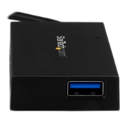 Picture of StarTech.com 4 Port USB C Hub - USB Type-C Hub w/ 4x USB-A Ports (USB 3.0/3.1 Gen 1 SuperSpeed 5Gbps) - USB Bus or Self Power - Portable USB-C to USB-A BC 1.2 Charging Hub w/ Power Adapter~4 Port USB C Hub - USB Type-C Hub w/ 4x USB-A Ports USB 3.0 hub (5Gbps) - USB Bus or Self Power - Portable USB-C to USB-A BC 1.2 Charging Hub w/ Power Adapter