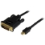 Picture of StarTech.com 10ft (3m) Mini DisplayPort to DVI Cable - Mini DP to DVI Adapter Cable - 1080p Video - Passive mDP 1.2 to DVI-D Single Link - mDP or Thunderbolt 1/2 Mac/PC to DVI Monitor