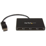 Picture of StarTech.com 4-Port Multi Monitor Adapter - DisplayPort 1.2 MST Hub - 4x 1080p - DisplayPort Video Splitter for Extended Desktop Mode on Windows PCs Only - DP to Quad DP Monitors
