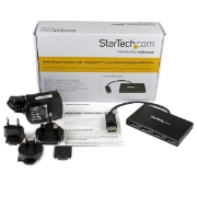 Picture of StarTech.com 4-Port Multi Monitor Adapter - DisplayPort 1.2 MST Hub - 4x 1080p - DisplayPort Video Splitter for Extended Desktop Mode on Windows PCs Only - DP to Quad DP Monitors
