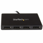 Picture of StarTech.com 4-Port Multi Monitor Adapter - Mini DisplayPort to DisplayPort MST Hub - 4x 1080p - Video Splitter for Extended Desktop Mode on Windows PCs Only - mDP to Quad DP Monitors