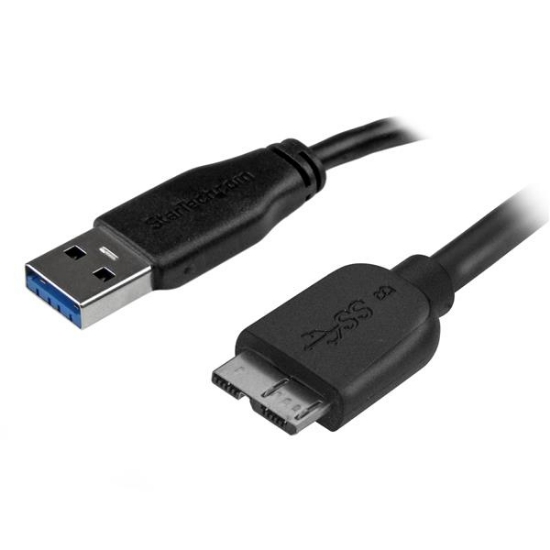 Picture of StarTech.com Slim Micro USB 3.0 Cable - M/M - 2m (6ft)