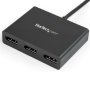 Picture of StarTech.com 3-Port Multi Monitor Adapter - Mini DisplayPort to DisplayPort MST Hub, Dual 4K 30Hz & 1x 1080p - Video Splitter for Extended Desktop Mode on Windows Only - mDP 1.2 to 3x DP