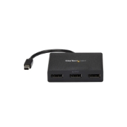 Picture of StarTech.com 3-Port Multi Monitor Adapter - Mini DisplayPort to DisplayPort MST Hub, Dual 4K 30Hz & 1x 1080p - Video Splitter for Extended Desktop Mode on Windows Only - mDP 1.2 to 3x DP