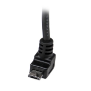 Picture of StarTech.com 1m Micro USB Cable - A to Up Angle Micro B