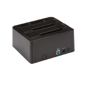 Picture of StarTech.com Dual-Bay USB 3.2 Gen 2 to SATA Hard Drive Docking Station, USB 10Gbps Hard Drive Dock, External 2.5/3.5" SATA I/II/III SSD/HDD Docking Station, Hot-Swap Hard Drive Bay, Top-Loading
