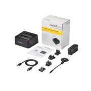 Picture of StarTech.com Dual-Bay USB 3.2 Gen 2 to SATA Hard Drive Docking Station, USB 10Gbps Hard Drive Dock, External 2.5/3.5" SATA I/II/III SSD/HDD Docking Station, Hot-Swap Hard Drive Bay, Top-Loading