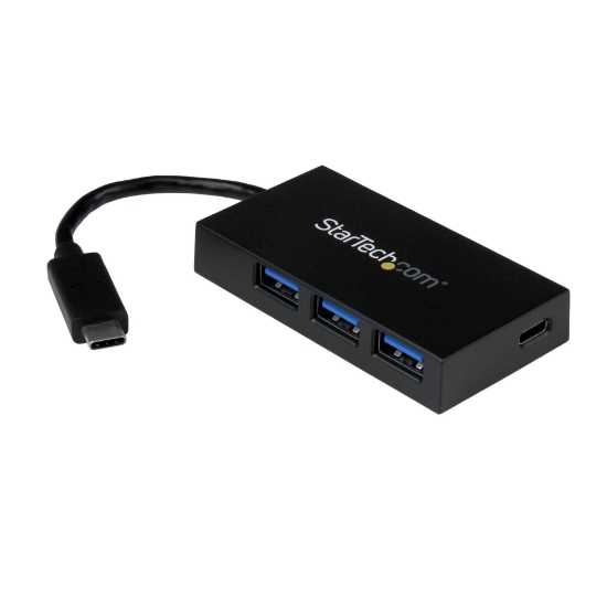 Picture of StarTech.com 4-Port USB-C Hub - USB-C to 1x USB-C and 3x USB-A - USB 3.0 Hub~4-Port USB-C Hub - USB-C to 1x USB-C and 3x USB-A - USB 3.0 Hub - 5Gbps