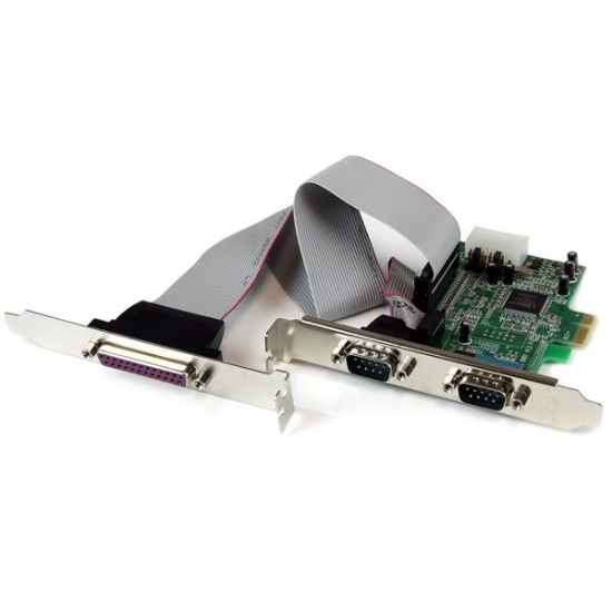 Picture of StarTech.com 2S1P Native PCI Express Parallel Serial Combo Card with 16550 UART