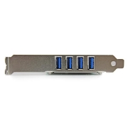 Picture of StarTech.com 4 Port PCI Express PCIe SuperSpeed USB 3.0 Controller Card Adapter with UASP - SATA Power