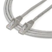 Picture of StarTech.com 2m CAT6 Ethernet Cable - Grey CAT 6 Gigabit Ethernet Wire -650MHz 100W PoE RJ45 UTP Network/Patch Cord Snagless w/Strain Relief Fluke Tested/Wiring is UL Certified/TIA