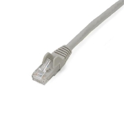 Picture of StarTech.com 2m CAT6 Ethernet Cable - Grey CAT 6 Gigabit Ethernet Wire -650MHz 100W PoE RJ45 UTP Network/Patch Cord Snagless w/Strain Relief Fluke Tested/Wiring is UL Certified/TIA