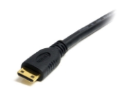 Picture of StarTech.com 1m Mini HDMI to HDMI Cable with Ethernet - 4K 30Hz High Speed Mini HDMI to HDMI Adapter Cable - Mini HDMI Type-C Device to HDMI Monitor/Display - Durable Video Converter Cord