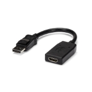 Picture of StarTech.com DisplayPort to HDMI Adapter - DP to HDMI Adapter/Video Converter - 1080p - VESA Certified - DP to HDMI Monitor/Display/Projector Adapter Dongle - Passive - Latching DP Connector
