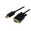 Picture of StarTech.com 6ft (1.8m) DisplayPort to VGA Cable - Active DisplayPort to VGA Adapter Cable - 1080p Video - DP to VGA Monitor Cable - DP 1.2 to VGA Converter - Latching DP Connector