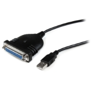 Picture of StarTech.com 6 ft USB to DB25 Parallel Printer Adapter Cable - M/F