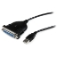 Image de StarTech.com Câble Adaptateur de 1.80m USB vers 1 Port Parallèle DB25 pour Imprimante