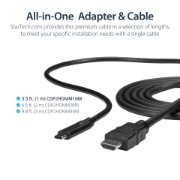 Picture of StarTech.com USB-C to HDMI Adapter Cable - 1m (3 ft.) - 4K at 30 Hz