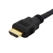 Picture of StarTech.com 3ft HDMI Female to Male Adapter, 4K High Speed Panel Mount HDMI Cable, 4K 30Hz UHD HDMI, 10.2 Gbps Bandwdith, 4K HDMI Female to HDMI Male, HDMI Panel Mount Connector Cable