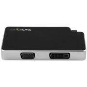 Picture of StarTech.com Travel A/V Adapter: 3-in-1 USB-C to VGA, DVI or HDMI - 4K